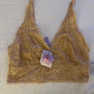 Savage X Fenty Lace Bralette in Tan 2X